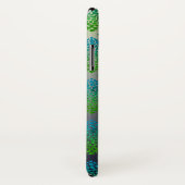 Turfblauw Moderne Mozaïek Diamanten Dierenprint Case-Mate iPhone Case (Achterkant / rechts)