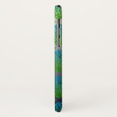 Turfblauw Moderne Mozaïek Diamanten Dierenprint Case-Mate iPhone Case (Achterkant/links)