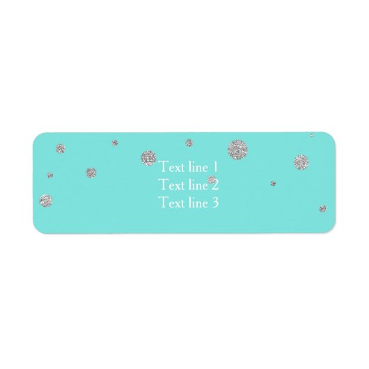 Turfblauw Turquoise Blauw & Strik Huwelijk Etiket (Voorkant)