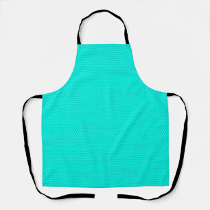 Turfblauw Turquoise Zeshoek Patroon Schort