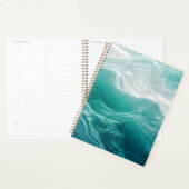Turfblauwe Oceaangolven Abstracte Droom Planner (Display)