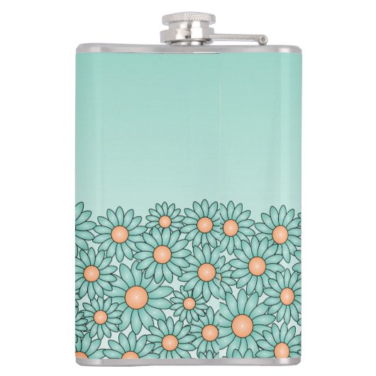 Turfbloem Bruidsmeisje Fles Heupfles (Achterkant)