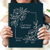 Turfbloemige rand 2025 aangepaste naam planner