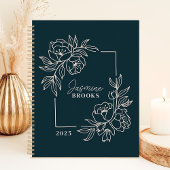 Turfbloemige rand 2025 aangepaste naam planner