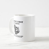 Turfde een kalkoen Grappige jachtmok Koffiemok (Voorkant links)