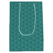 Turfgeometrisch cadeautas met wit touw  (Achterkant)