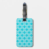 Turfgoene Monogram Bagagetailie Bagagelabel (Achterkant verticaal)