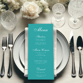 Turfkleurig Eenvoudig Elegant Schrift Calligrafie Menu