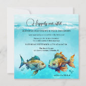 Turfkooi Tropische Vis Huwen Na De Bruiloft Kaart (Voorkant)
