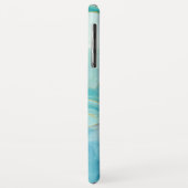Turfopslaande edelsteen waterverf geode Case-Mate iPhone case (Achterkant/links)