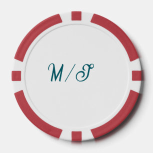 Turfoutzen trouwkoppel naam eenvoudig stijlvol poker chips