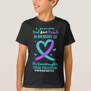 Turfpaars Geheugen Kleindochter Zelfmoordpreventie T-shirt