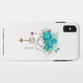 Turfroze rozen met sleutels Case-Mate iPhone case (Achterkant (horizontaal))