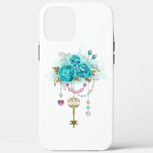 Turfroze rozen met sleutels Case-Mate iPhone case (Achterkant)