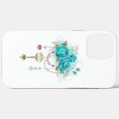 Turfroze rozen met sleutels Case-Mate iPhone case (Achterkant (horizontaal))