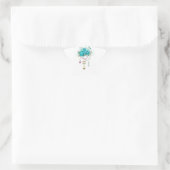 Turfroze rozen met sleutels ster sticker (Tas)