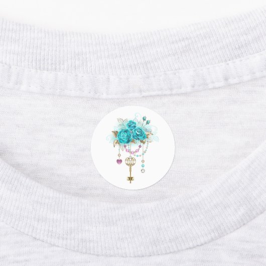 Turfrozen Rozen met Sleutels Labels (Aangebracht)