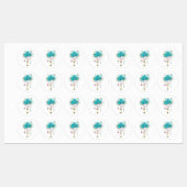 Turfrozen Rozen met Sleutels Labels (Vel)