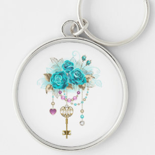 Turfrozen Rozen met Sleutels Sleutelhanger