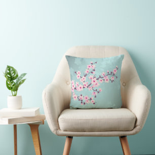 Turfrozen Turquoise Monogram Kussen