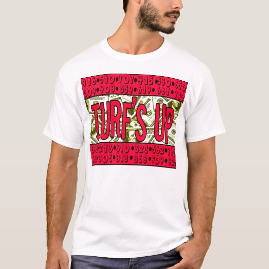Turf's Up (California Area Codes) — T-Shirts (Voorkant)