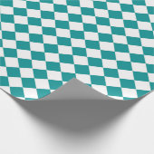 Turfwit Ruitpatroon Cadeaupapier (Hoek)