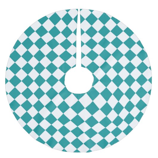 Turfwit Ruitpatroon Kerstboom Rok (Voorkant)
