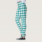 Turfwit Ruitpatroon Leggings (Links)