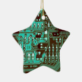 Turgeleindigde printplaat Geek PCB Persoonlijk Keramisch Ornament (Rechts)