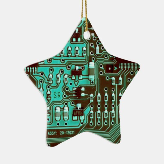Turgeleindigde printplaat Geek PCB Persoonlijk Keramisch Ornament (Rechts)