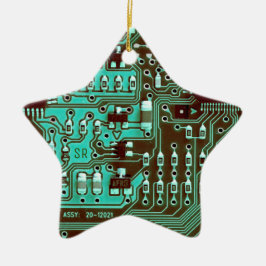 Turgeleindigde printplaat Geek PCB Persoonlijk Keramisch Ornament
