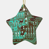 Turgeleindigde printplaat Geek PCB Persoonlijk Keramisch Ornament (Links)