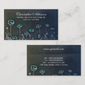 turguoise blauw  visitekaartje (Voorkant / Achterkant)