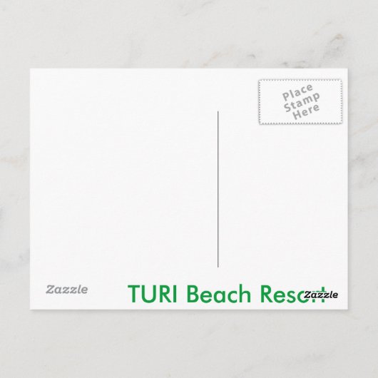 Turi Statue Briefkaart (Achterkant)