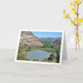 Turia rivier in Domeño Viejo, Valencia, Spanje Kaart (Gele Bloem)