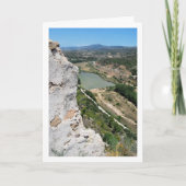 Turia rivier in Domeño Viejo, Valencia, Spanje Kaart (Voorkant)