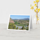 Turia rivier in Domeño Viejo, Valencia, Spanje Kaart (Gele Bloem)