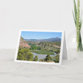 Turia rivier in Domeño Viejo, Valencia, Spanje Kaart (Voorkant)