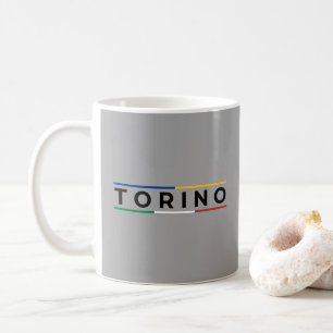 Turijn Italiaans & Sabauda Bands - Minimalistisch Koffiemok