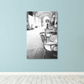 Turijn Italië, Café en Arcade Canvas Afdruk (Insitu (Houten vloer))