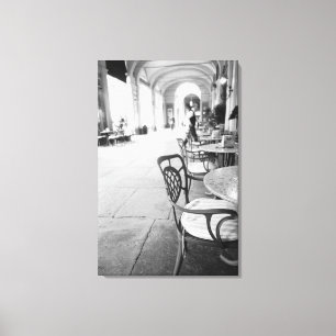 Turijn Italië, Café en Arcade Canvas Afdruk