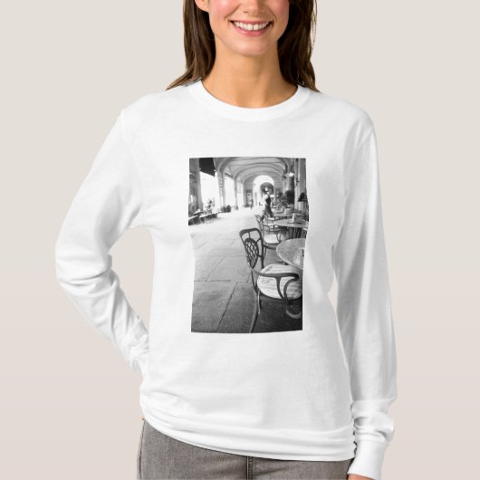 Turijn Italië, Café en Arcade T-shirt (Voorkant)