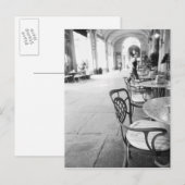 Turijn Italië, Cafe en Archway Briefkaart (Voorkant / Achterkant)