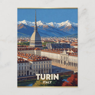 Turijn Italië Mole Antonelliana Reis Scene 🏛️ Briefkaart