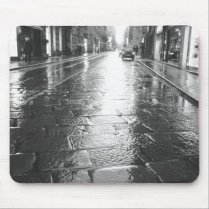 Turijn Italië, Natte Street Evening Muismat