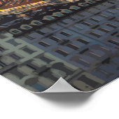 Turijn, Italië Reisillustratie Poster (Hoek)