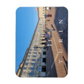 Turijn Piazza San Carlo uitzicht koelkastmagneet Magneet (Verticaal)