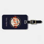 Turijn Piemonte Retro Skyline Italiaans  Pasta Bagagelabel (Voorkant horizontaal)