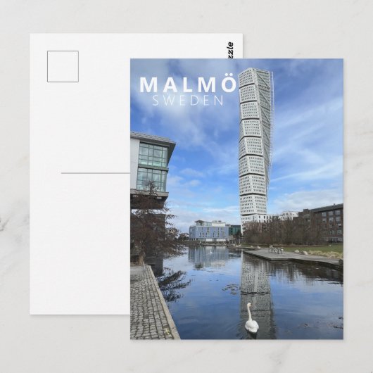 Turijn Torso City Malmo Zweden Scandinavia Modern Briefkaart (Voorkant / Achterkant)