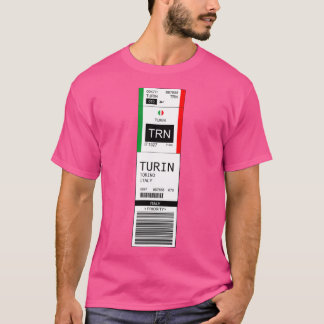 Turijn Turijn Turijn Turijn Italië Luchthaven Lugg T-shirt